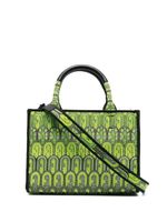 Furla petit sac cabas à logo en jacquard - Vert - thumbnail