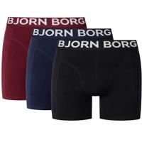 Bjorn Borg Boxershorts Organic cotton 3-pack blauw rood zwart
