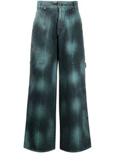 Stella McCartney jean ample à imprimé tie dye - Bleu