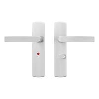 AXA deurkruk Blok met schild WC63/8 Curve aluminium AXA deurkruk Blok met schild WC63/8 Curve aluminium