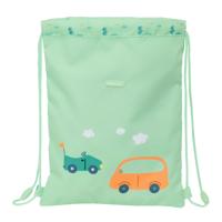 Rugtas met Koordjes Safta Coches Groen 26 x 34 x 1 cm