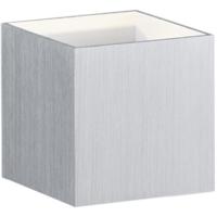 Mat Grijze Vierkante LED Wandlamp 4W - Warm Wit 3000K - OSRAM LEDs