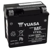 YUASA Gesloten batterij onderhoudsvrij, Batterijen voor motor & scooter, YTX5L