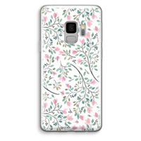 Sierlijke bloemen: Samsung Galaxy S9 Transparant Hoesje