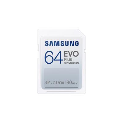 Samsung EVO Plus 64GB SDXC SD-Kaart Wit