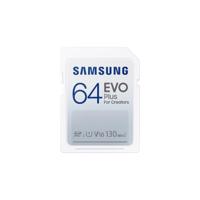 Samsung EVO Plus 64GB SDXC SD-Kaart Wit Samsung EVO Plus 64GB SDXC SD-Kaart Wit
