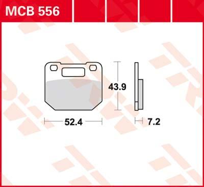 TRW Remblokken, en remschoenen voor de moto, MCB556 Allround organisch
