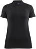 Craft 1910385 Adv Essence Seamless Polo Wmn - Black - XS