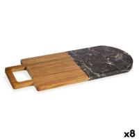 Snijplank Kinvara 78373 78373 Zwart 18 x 1,5 x 38 cm (8 Stuks)