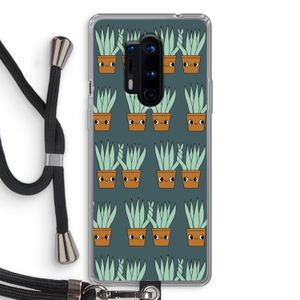 Sansevieria: OnePlus 8 Pro Transparant Hoesje met koord