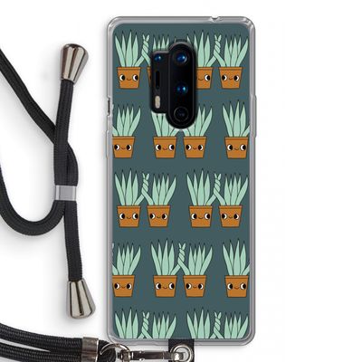 Sansevieria: OnePlus 8 Pro Transparant Hoesje met koord