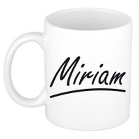 Miriam voornaam kado beker / mok sierlijke letters - gepersonaliseerde mok met naam   -