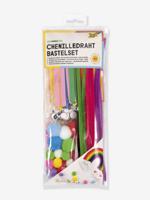 Doe-het-zelf kit chenille draden, 212 stuks RAINBOW FOLIA meerkleurig