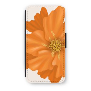 Orange Ellila flower: iPhone 7 Flip Hoesje