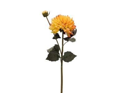 Kunstbloem dahlia 61 cm, geel - Buitengewoon de boet