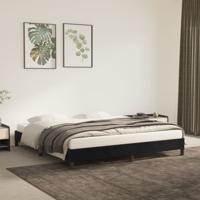 Bedframe zonder matras 160x200 cm fluweel zwart