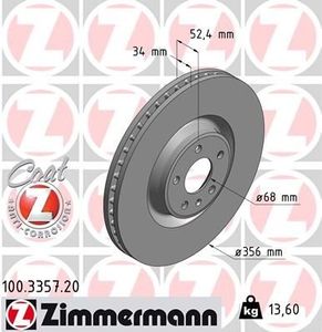 Remschijf Coat Z 100335720