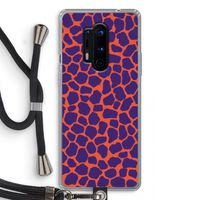 Purple Giraffe: OnePlus 8 Pro Transparant Hoesje met koord
