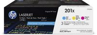 HP toner 201X, 3 x 2.300 pagina&apos;s, OEM CF253XM, 3 kleuren - thumbnail