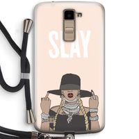 Slay All Day: LG K10 (2016) Transparant Hoesje met koord