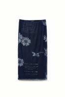 Tulen midirok krantenprint - BLUE - XL