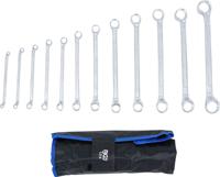 BGS technic double ring wrench set cranked sw 6 x 7 - 30 x 32 mm 12 pcs.