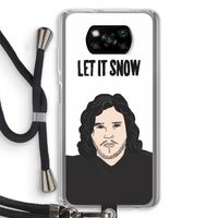 Let It Snow: Xiaomi Poco X3 NFC Transparant Hoesje met koord