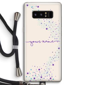 Sterren: Samsung Galaxy Note 8 Transparant Hoesje met koord