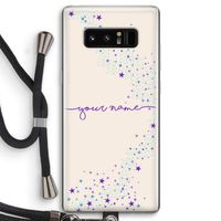 Sterren: Samsung Galaxy Note 8 Transparant Hoesje met koord