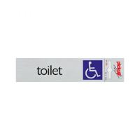 Bord Alulook Toilet toeg. voor rolstoel - 165x44 mm zelfkle.