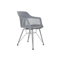 Stoel DKD Home Decor Lichtgrijs 56 x 53 x 81 cm