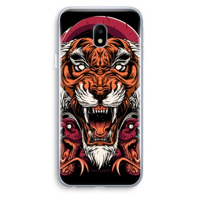 Tiger and Rattlesnakes: Samsung Galaxy J3 (2017) Transparant Hoesje