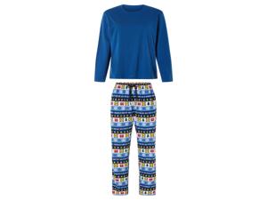 Lidl dames of heren pyjama (XXL, Marineblauw)