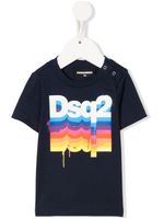 DSQUARED2 KIDS t-shirt en coton à logo imprimé - Bleu - thumbnail