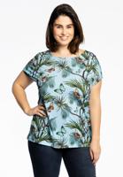 Yoek Shirt met kapmouwen PAPILLON | Blauw | Maat 50/52
