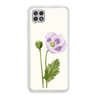 Purple poppy: Samsung Galaxy A22 4G Transparant Hoesje