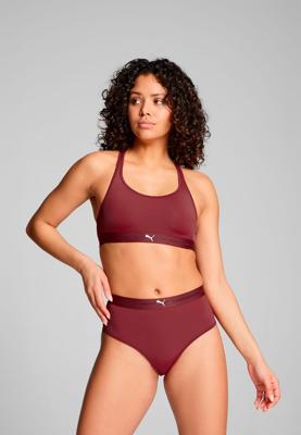 Puma Dames Sport Top Padded Burgundy-L