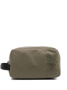 Lancel trousse de toilette à logo imprimé - Vert