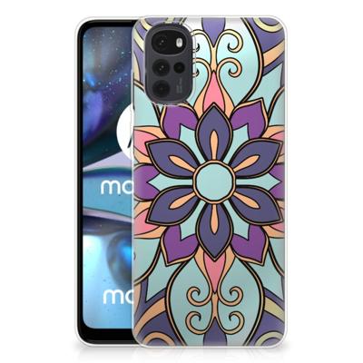 Motorola Moto G22 | TPU Case | Purple Flower