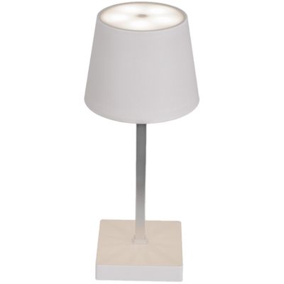 USB tafellamp LED dimbaar wit 26 cm van kunststof