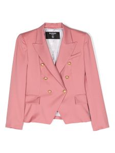 Balmain Kids blazer à boutonnière croisée - Rose