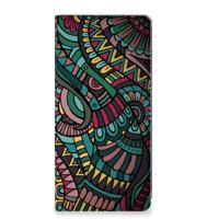 OPPO A57 | A57s | A77 4G | Hoesje met Magneet | Aztec