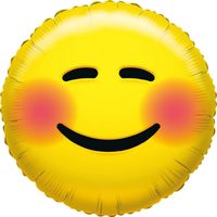 Folie ballon bloos smiley 35 cm - thumbnail