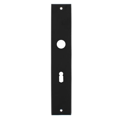 Intersteel Langschild renovatie rechthoekig sleutelgat 56mm - mat zwart Intersteel Langschild renovatie rechthoekig sleutelgat 56mm - mat zwart