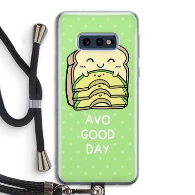 Avo Good Day: Samsung Galaxy S10e Transparant Hoesje met koord