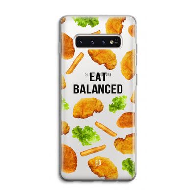 Eat Balanced: Samsung Galaxy S10 4G Transparant Hoesje
