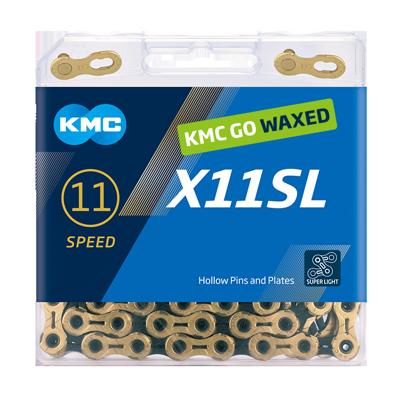 KMC Chain x11sl ti-n gold/black waxed