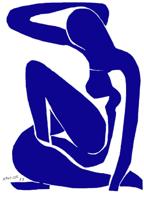 Kunstdruk Henri Matisse - Nu bleu I 60x80cm