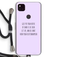Ochtendhumeur: Pixel 4a 5G Transparant Hoesje met koord