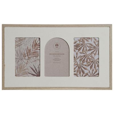 Fotolijsten Home ESPRIT Beige Kristal Hout MDF Scandinavisch 39 X 2 X 24 cm